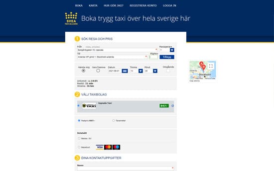 ehandel-taxibokning